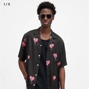 All Saints Viscose black shirt! Hip and Cool